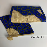 Bamboo Clutch and Fan Combo