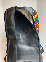 Leather and Ankara Bookbags